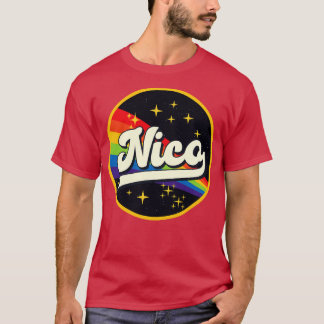 Nico Rainbow In Space Vintage Style T-Shirt