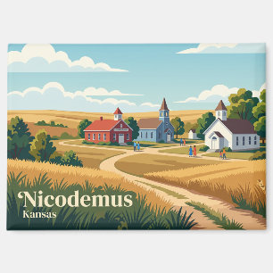 Nicodemus National Historic Site Kansas Magnet
