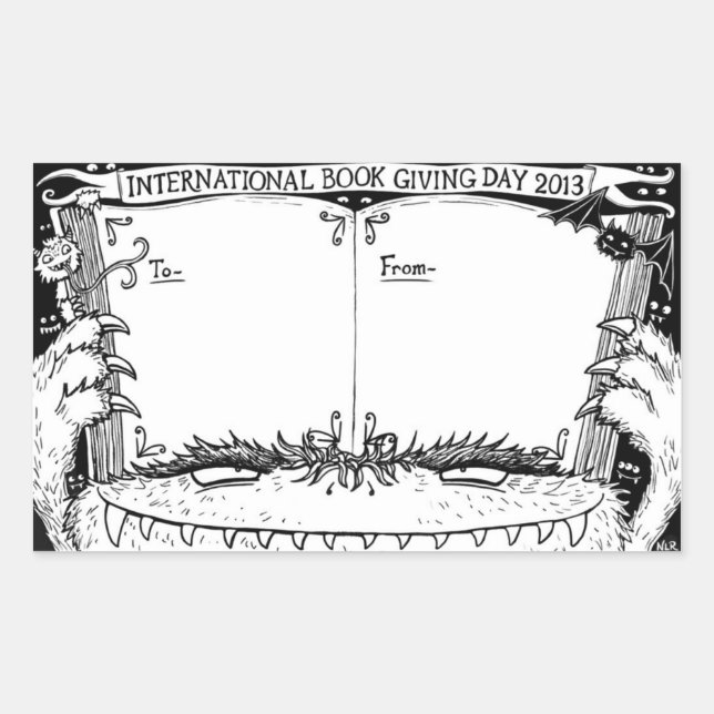 Nicola L. Robinson - Book Giving Day bookplate Sticker (Front)