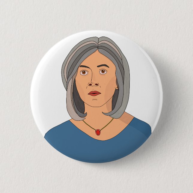 Nicola Spurrier 2 Inch Round Button (Front)