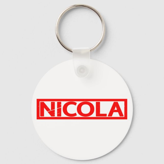 Nicola Stamp Keychain (Front)
