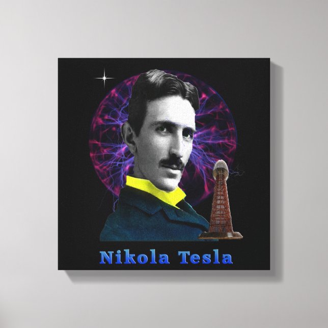 Nicola Tesla Canvas Print (Front)