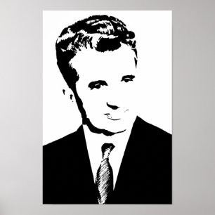 nicolae ceausescu romanian communist dictator cr poster