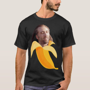 Nicolas cage in a banana    T-Shirt