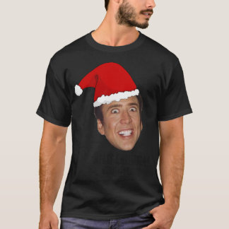 Nicolas Cage Merry Christmas motherfckers T-Shirt