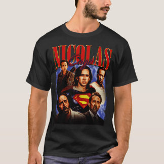 Nicolas Cage Multiverse Iconic Roles Mashup T-Shirt
