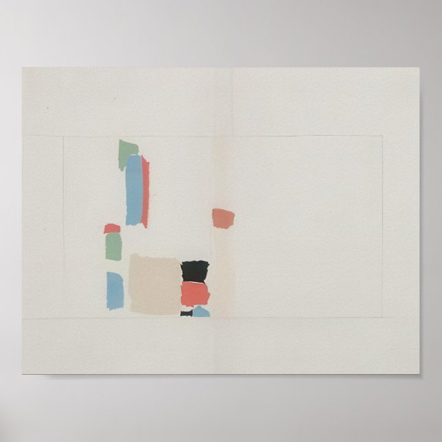 nicolas de staël - Abstract Composition - abstract Poster (Front)