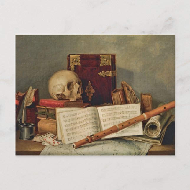 Nicolas Henri Jeaurat de Bertry Vanitas Postcard (Front)