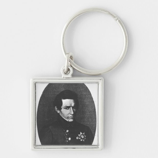 Nicolas Lobatchevsky Keychain (Front)