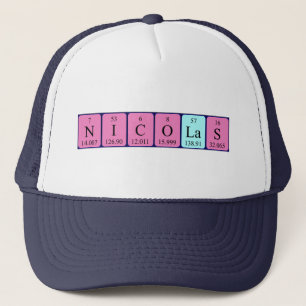 Nicolas periodic table name hat