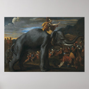 Nicolas Poussin - Hannibal crossing the Alps Poster