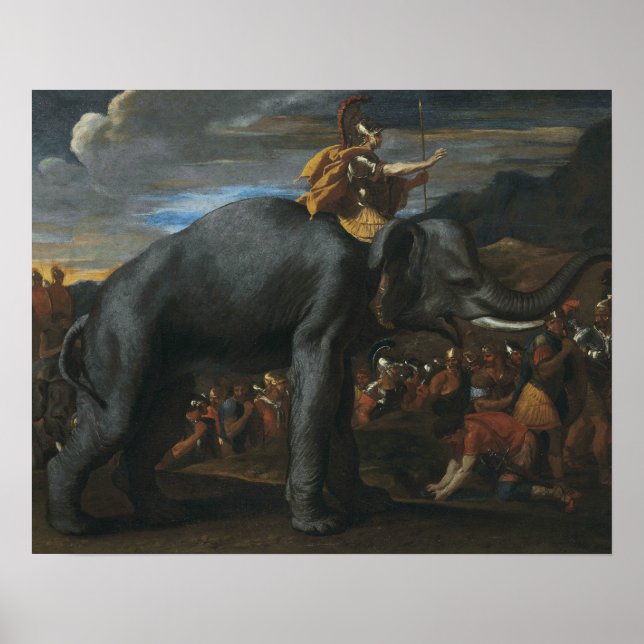 Nicolas Poussin - Hannibal crossing the Alps Poster (Front)