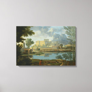 Nicolas Poussin - Landscape with a Calm Canvas Print