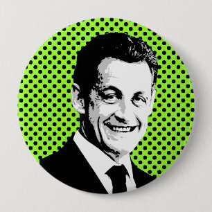 Nicolas Sarkozy 4 Inch Round Button