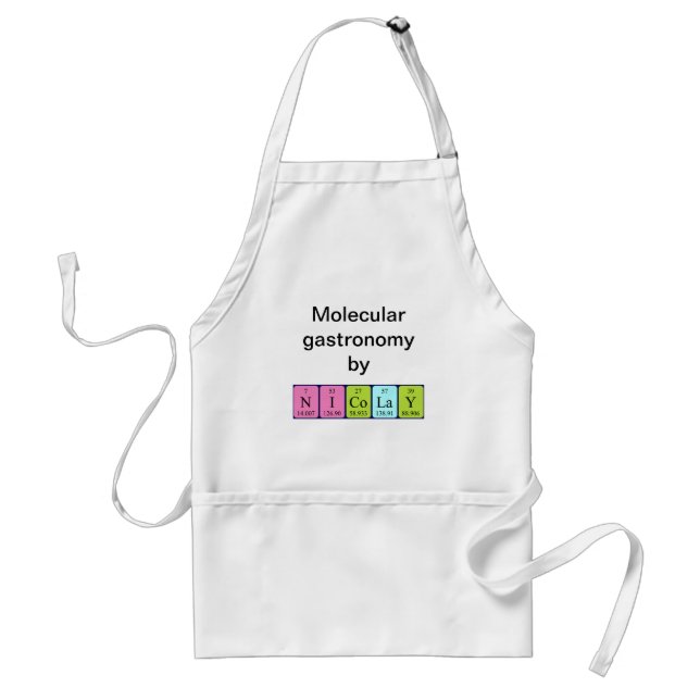 Nicolay periodic table name apron (Front)