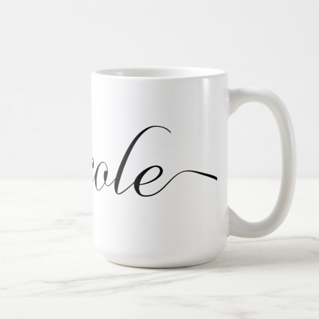 Nicole a personnalisé la tasse de café nommée - (Droite)