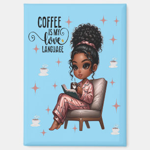 Nicole Coffee Love Langue Magnet