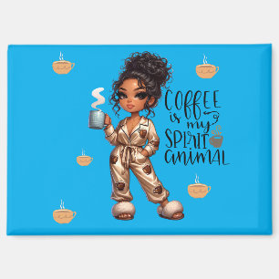 Nicole Coffee Spirit Animal Magnet