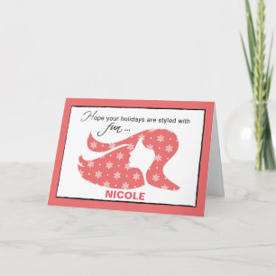 Nicole, Customizable Christmas Card, Customer Appr Holiday Card