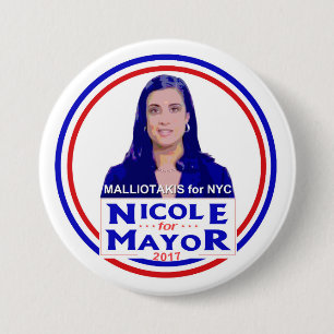 Nicole Malliotakis for NYC Mayor 3 Inch Round Button