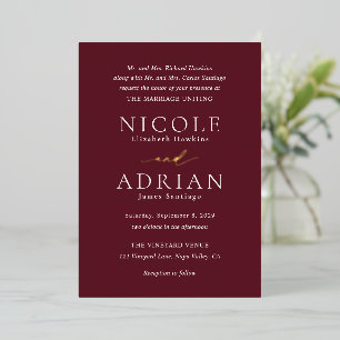 Nicole Merlot Elegant Wedding