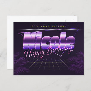 Nicole Nom Prénom Anniversaire de la carte postale