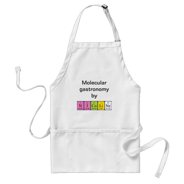 Nicoline periodic table name apron (Front)