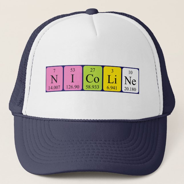 Nicoline periodic table name hat (Front)
