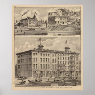 Nicollet House, Orth's Brewery, Minnesota Poster
