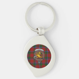 Nicolson Clan Badge Silver Metal Key Ring