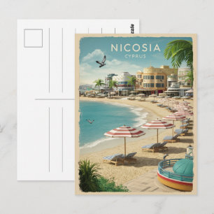 Nicosia, Capital of Cyprus Vintage souvenir gifts Postcard