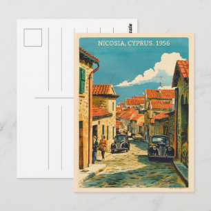 Nicosia, Capital of Cyprus Vintage souvenir gifts Postcard