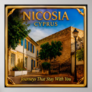 Nicosia Cyprus City Memory For Travel Enthusiasts Poster