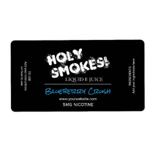 Nicotine E Juice Labels