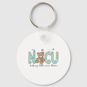 Nicu Bear Spring Nicu Nurse Helping Little Ones Bl Keychain