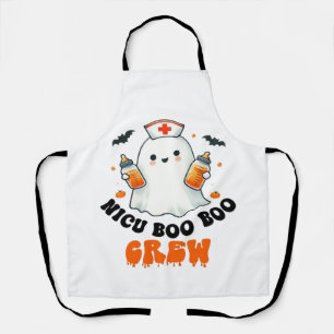 Nicu boo boo crew halloween,Nicu Boo Crew Funny Nu Apron