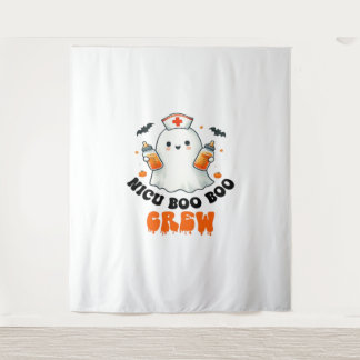 Nicu boo boo crew halloween,Nicu Boo Crew Funny Nu Tapestry