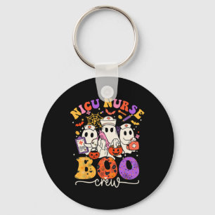 Nicu Boo Crew Costume Funny Nurse Ghost Halloween Keychain