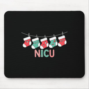 Nicu Christmas Nurse Funny Neonatal Intensive Care Mouse Pad