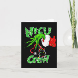 Nicu Crew Nurse Merry Christmas Stethoscope Xmas P Card