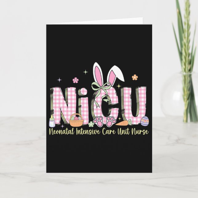 Nicu Easter Neonatal Intensive Care Unit Nursing S Card (Front)