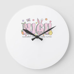 NICU Easter Neonatal Intensive Care Unit Nursing S Large Clock