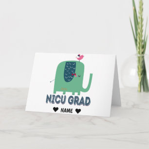 NICU Grad Elephant Card
