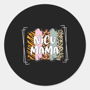 Nicu Mama Awareness Month Preemie Classic Round Sticker