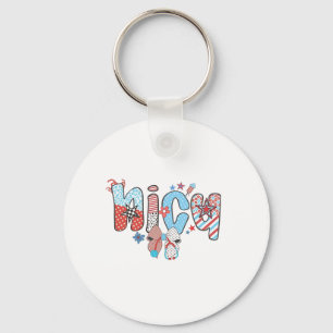 NICU Nurse 4th of July American Nurse Keychain