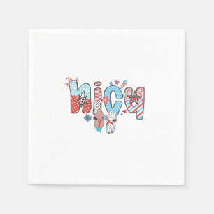 NICU Nurse 4th of July American Nurse Napkin