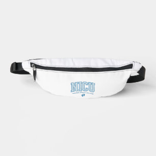 NICU Nurse Baby Feet Plaid Lettering Shirt Design_ Fanny Pack