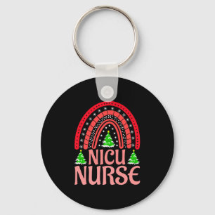 Nicu Nurse Christmas Crew Nurselife Nursing Xmas P Keychain