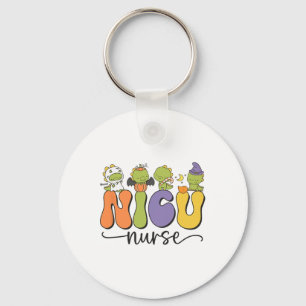 Nicu Nurse Dinosaur Halloween Pumpkin Neonatal Icu Keychain