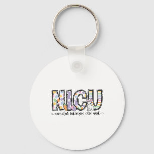 Nicu Nurse Easter Spring Neonatal Intensive Care U Keychain